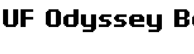 UF Odyssey Bold font preview