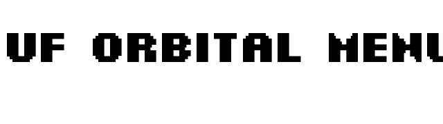 UF Orbital Menu Bold font preview