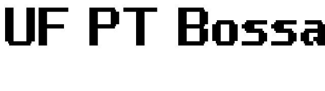 UF PT Bossa Duo Bold font preview
