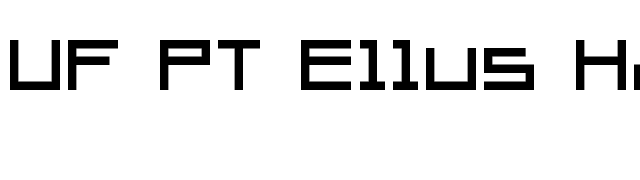 UF PT Ellus Hard font preview