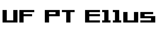 UF PT Ellus Hard Bold font preview
