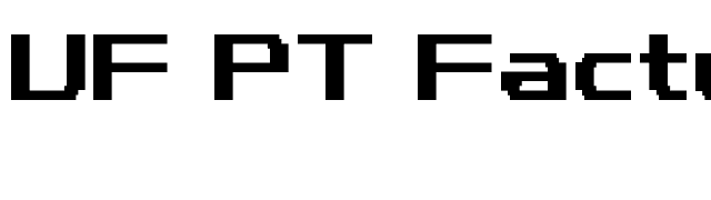 UF PT Factus Bold font preview