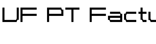 UF PT Factus font preview