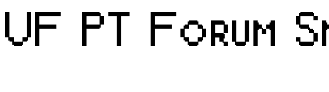 UF PT Forum Small Caps font preview