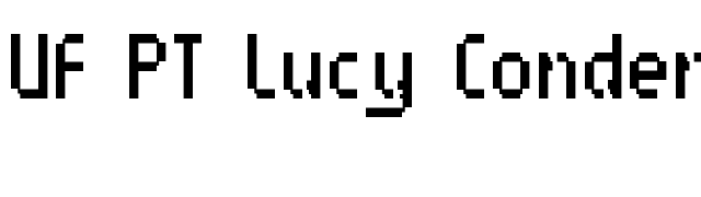 UF PT Lucy Condensed font preview