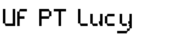 UF PT Lucy font preview
