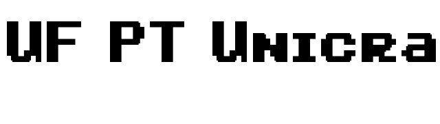 UF PT Unicraze Bold font preview