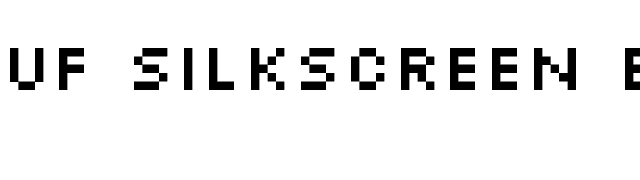UF Silkscreen Extended x font preview