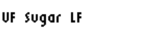 UF Sugar LF font preview