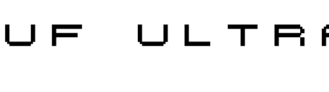 UF Ultra Menu font preview