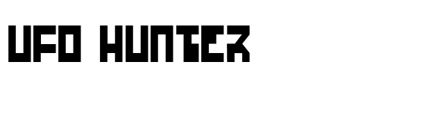 UFO Hunter font preview