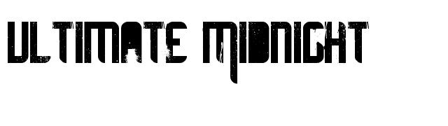 Ultimate Midnight font preview