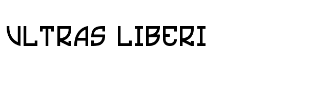 Ultras Liberi font preview