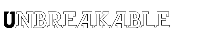 Unbreakable font preview