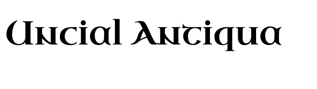uncial-antiqua font preview