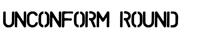 Unconform Round font preview