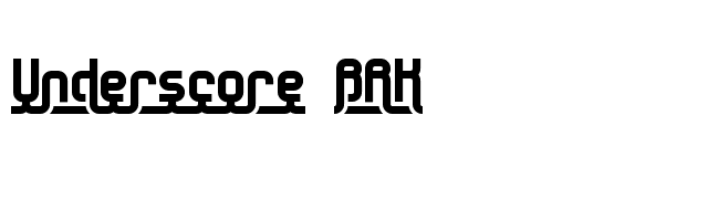 Underscore BRK font preview
