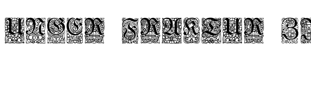 Unger-Fraktur Zierbuchstaben font preview