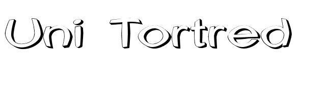 Uni Tortred font preview