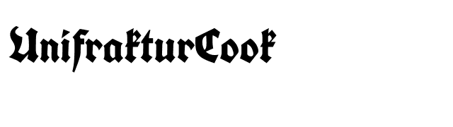 UnifrakturCook font preview