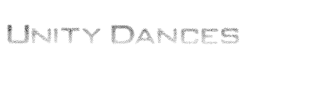Unity Dances font preview