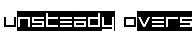 unsteady-oversteer font preview