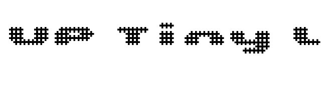 UP Tiny lcd four 8 decoC font preview