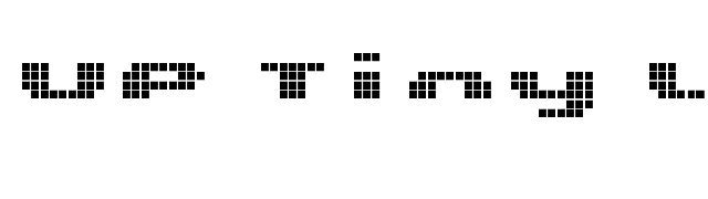 UP Tiny lcd four 8 font preview
