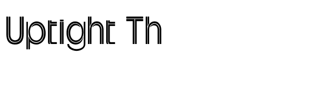 Uptight Th font preview