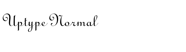 Uptype Normal font preview