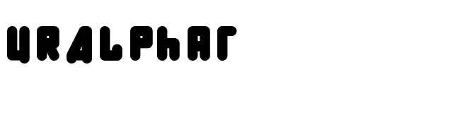 URALphat font preview