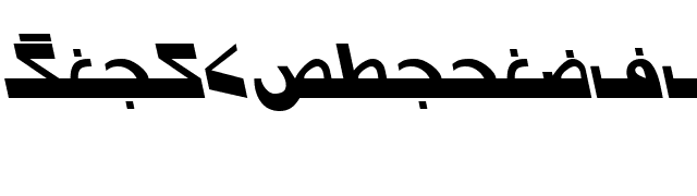 Urdu7ModernSSK Italic font preview