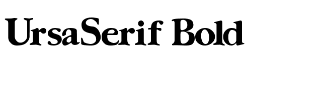 UrsaSerif Bold font preview