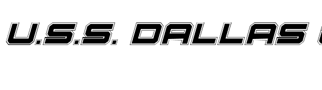 U.S.S. Dallas Academy Italic font preview