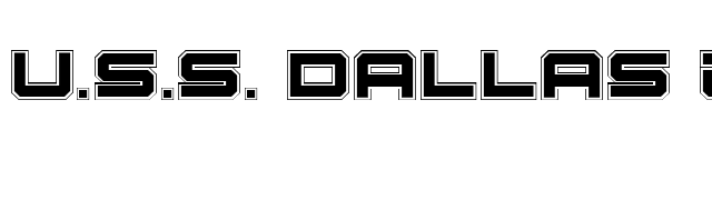 U.S.S. Dallas Academy font preview