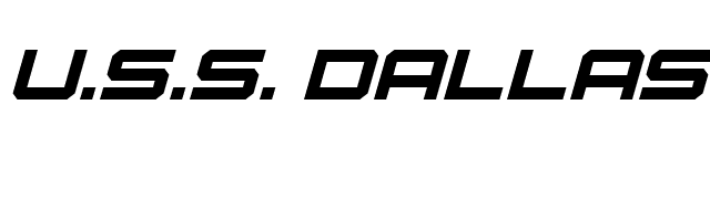 uss-dallas-italic font preview