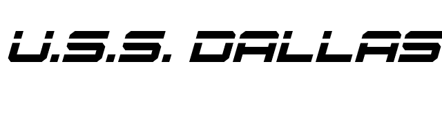 uss-dallas-laser-italic font preview