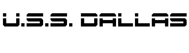 uss-dallas-laser font preview