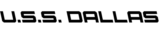 uss-dallas-leftalic font preview