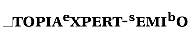 UtopiaExpert-SemiBold font preview