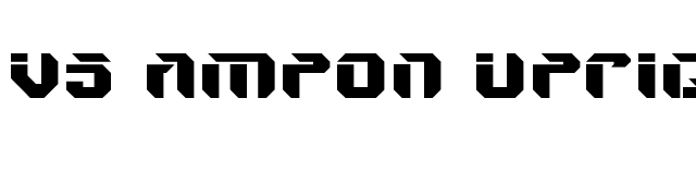 V5 Ampon Upright font preview