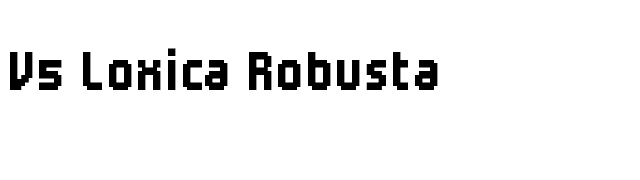 V5 Loxica Robusta font preview