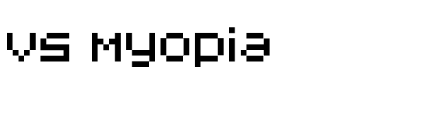 V5 Myopia font preview