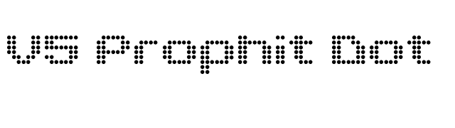 V5 Prophit Dot font preview