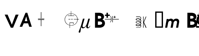 vac-tube-symbols-v12 font preview