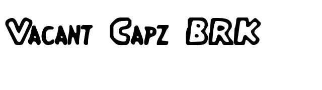 vacant-capz-brk font preview
