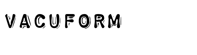 vacuform font preview
