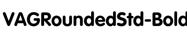 VAGRoundedStd-Bold font preview