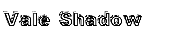 Vale Shadow font preview