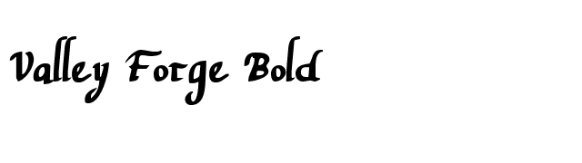 Valley Forge Bold font preview
